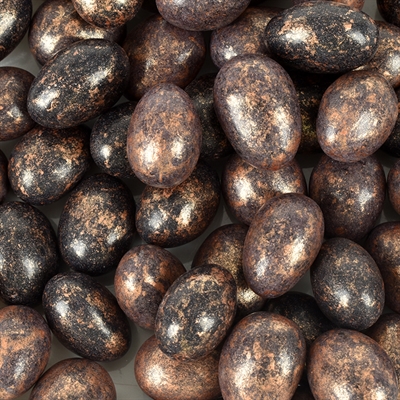 Black amber almonds i mørk chokolade - bulk