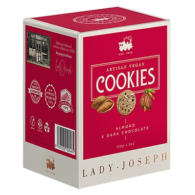 Cookies - mandel og mørk chokolade