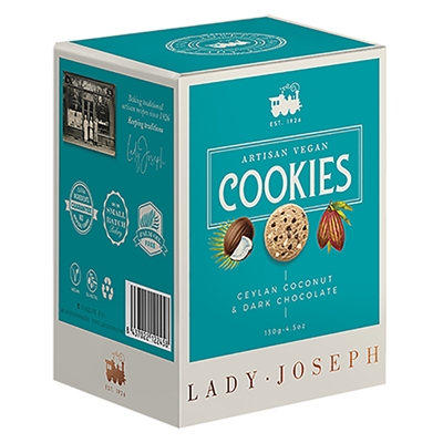 Cookies - kokos og mørk chokolade